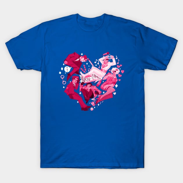 Majima Everywhere Heart- Pink T-Shirt by VenaCoeurva